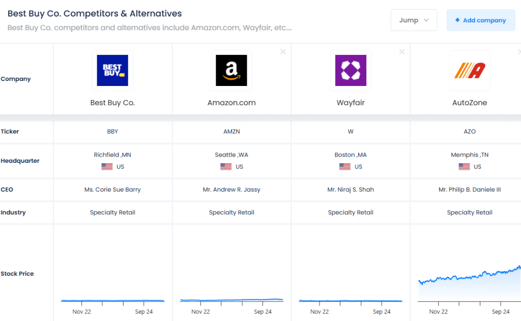 Best  Buy Competitors